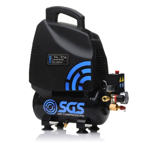 SGS 6L Portable Air Compressor 1.5HP 230V