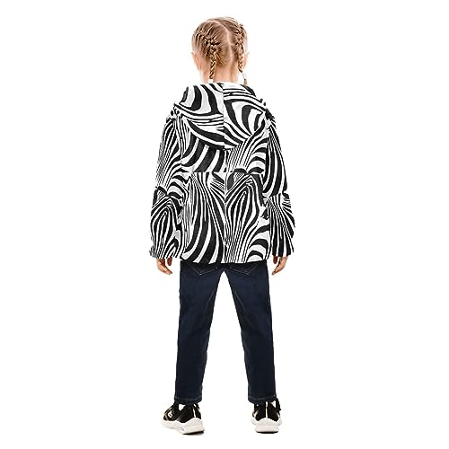 Image of Aflyko Boys Fleece Coat Blue Zip-Up Hoodie Girls Outerwear Kids Hooded Jacket