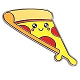 Pizza Enamel Pin by Real Sic - Cute Enamel Pin - Super Kawaii Food Lapel Pin