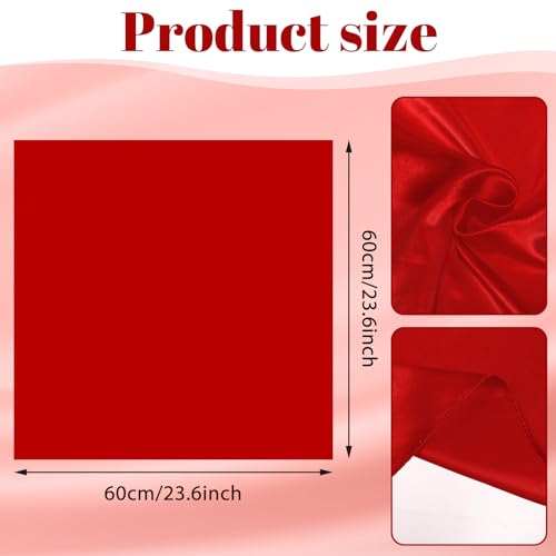 Women Silk Feeling Scarf 23.5 Inch Square Satin Silk Feeling Neck Scarf Fashion Head Scarves for Halloween Costume Accessory Handbag Accessories2