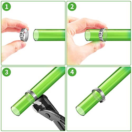 9 Inches Ear Clamp Pliers Pinch Clamp Pliers Ear Hose Clamps Tool Ear Clamp Pincer Clamp Crimping Tool Nail Puller Fo Pipe Hose Clamps #TOP2