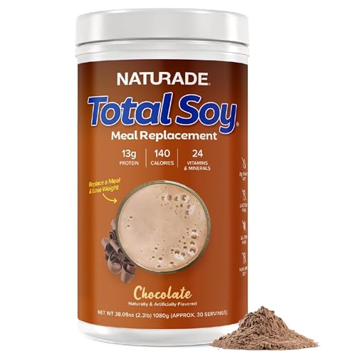 Image of Naturade Total Soy Protein Powder - 13g Protein & 140 Calories per Serving - Zero Trans Fat - Non-GMO Soy - Lactose & Gluten Free - Chocolate (30 Servings)