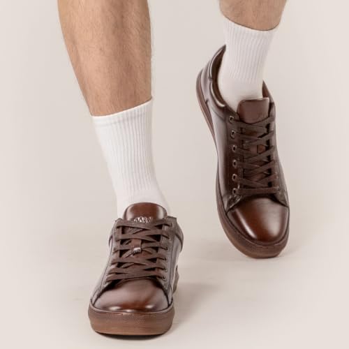 Image of Arkbird Mens Casual Shoes Leather Fashion Sneakers Business Casual Dress Sneakers Lace-up Oxford Shoe for Men