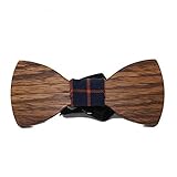 Hello Tie Men's Original Wood Color Wooden Bowtie Creative Present