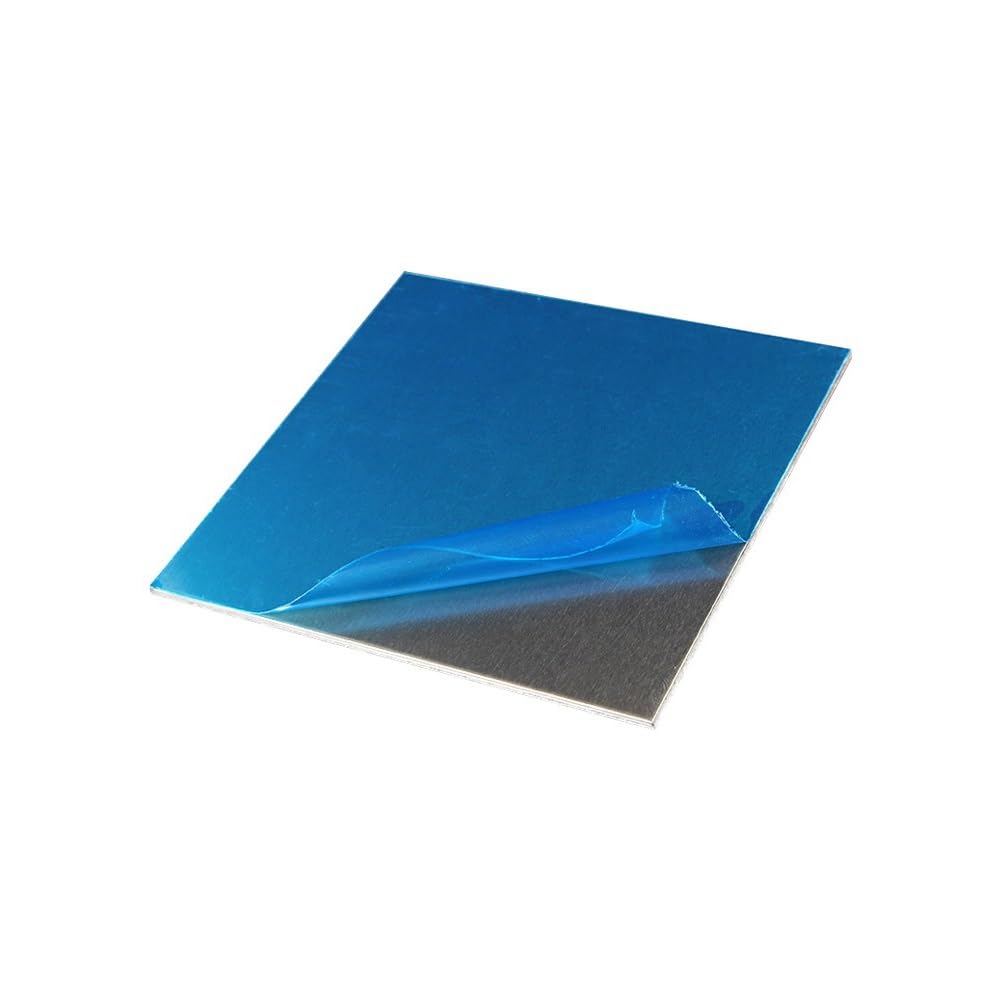 Generico 4 Pezzi 6061 Piastra in Alluminio, 150mmx150mmx6mm, Spessore 6mm, Piastre di Alluminio Lastre per Lavorazione Metalli