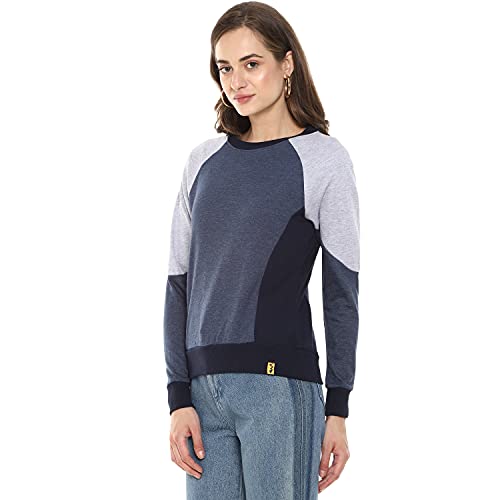 Image of Campus Sutra Women's Cotton Crew Neck Sweatshirt