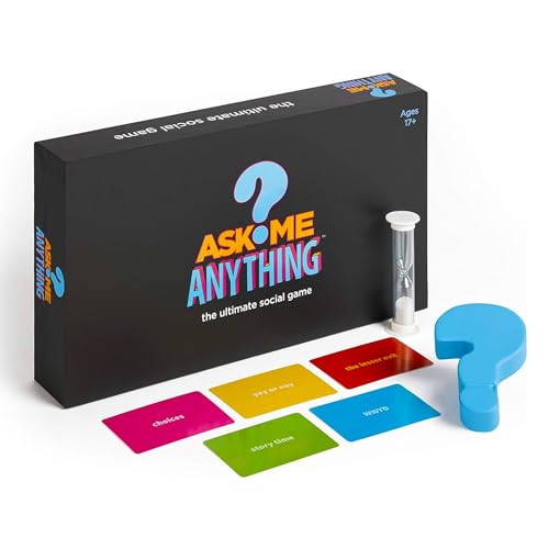 ASKMEANYTHING: Fun Icebreaker Game & Conversation Cards for Couples, Teams, and Friends – Perfect for Therapy Games, Team Building, and Parties