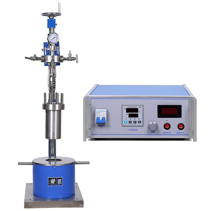 HNZXIB High-Pressure Stainless Steel Reactor with Controller,1L 110V/60HZ Lifting Stirring & Heating Vessel