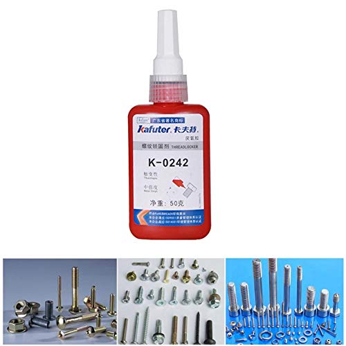 StageOnline K-0242 Colle Liquide Bleue - vis de Mastic adhésif anaérobie Colle de polymérisation Rapide Filetage de Verrouillage 50g