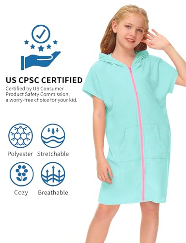 Image of BesserBay Boys Girls Swim Cover Up Terry Cloth Swimwear