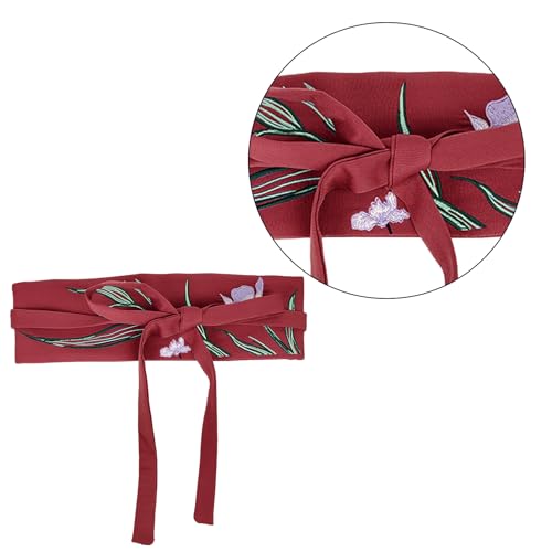 Vintage Waistband For Women Elegant Chinese Belt With Embroidery For Clothing Mamianqun3