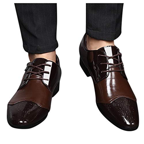 Mocasines marrones zapatos de cuero para hombres de vestir 2
