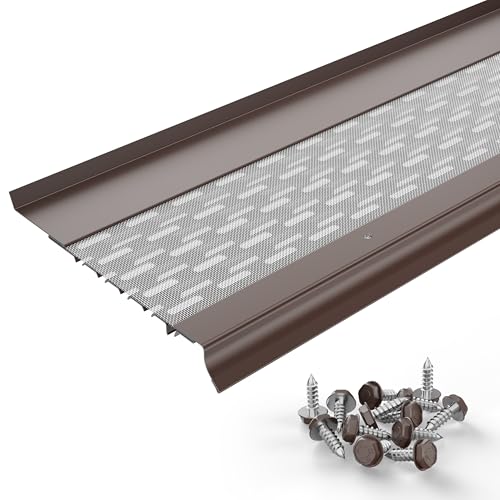 Image of Micromesh Gutter Guards, 6 Inch, 6 in Sample, Royal Brown