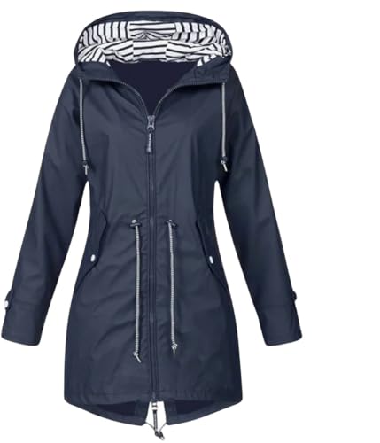 Veste d'extérieur confortable coupe-vent bleu taille unique