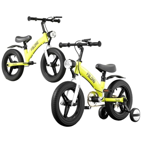 子供用自転車 3-in-1 ペダル自転車 12/14 インチキックバイク ペダルなし自転車- 高さ調整可能 軽量 組み立て簡単 乗り物 2〜8歳 庭 屋外 裏庭での遊びに最適 ペダル自転車 4歳〜10歳