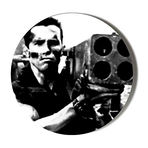 Image of Gift Insanity ARNIE COMMANDO POP ART ROCKET LAUNCHER 38mm SMALL BADGE