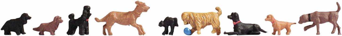 Noch 15719 Dogs 9/ H0 Scale Figures