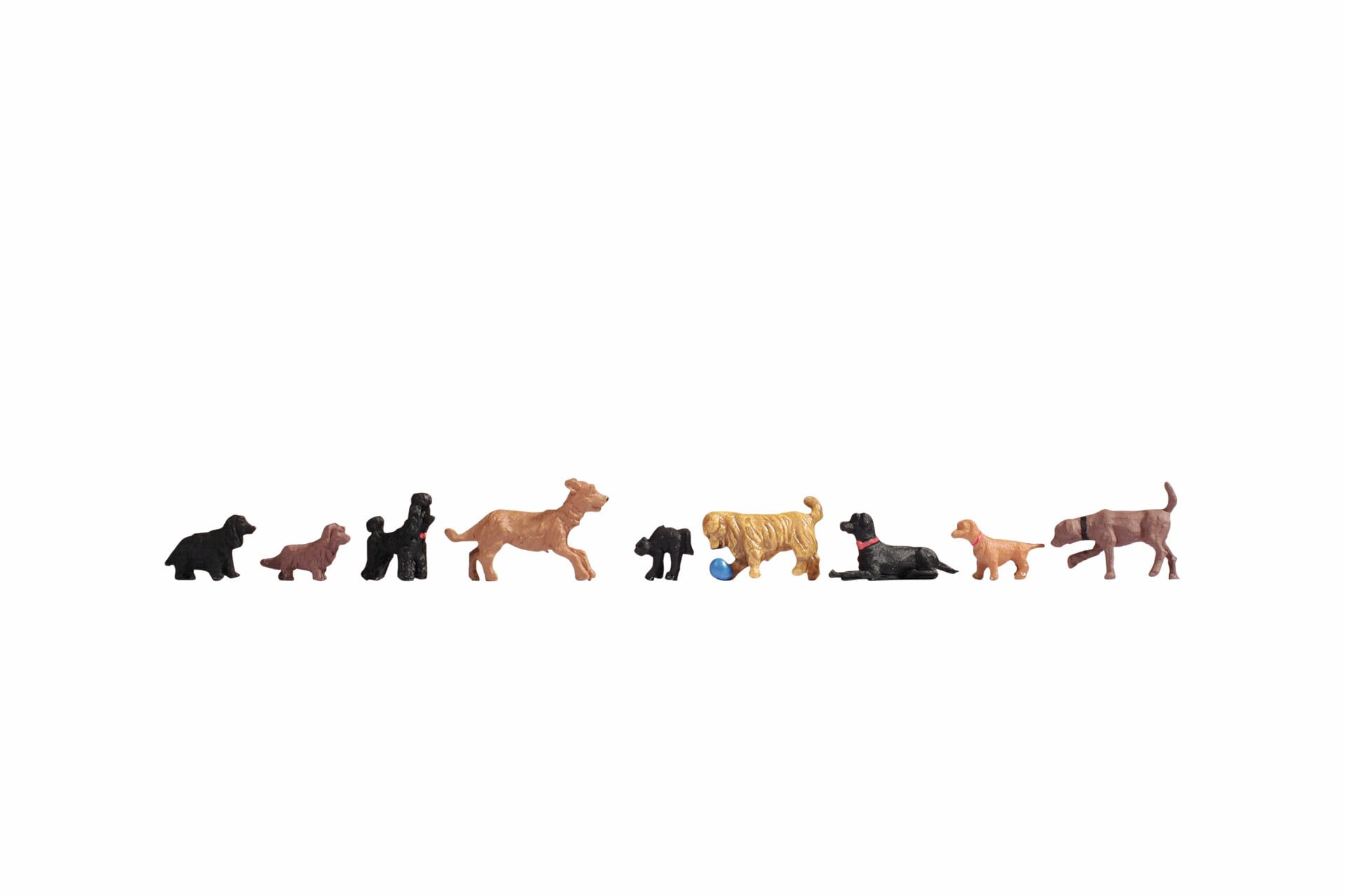 OO Scale 8 Small dogs... and angry cat ! Noch 15719
