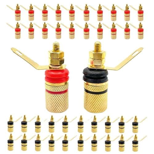 Conector banana 4mm para terminal de audio en sistemas home cinema de casa