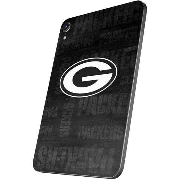Skinit Decal Tablet Skin Compatible with iPad Mini (2021) - Officially Licensed NFL Green Bay Packers Black & White Design