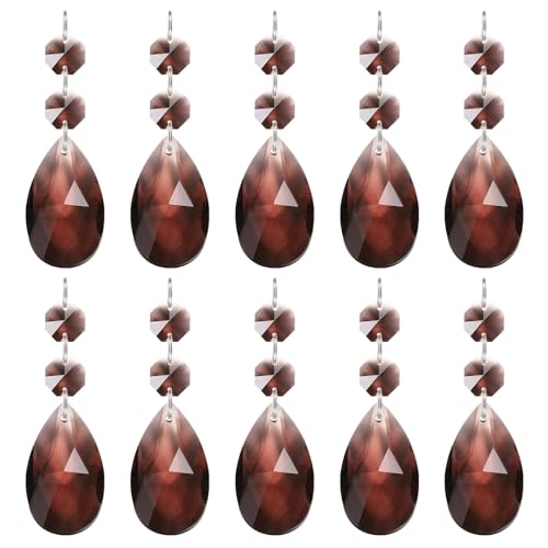 PATIKIL Gotas de Cristal para Lámparas