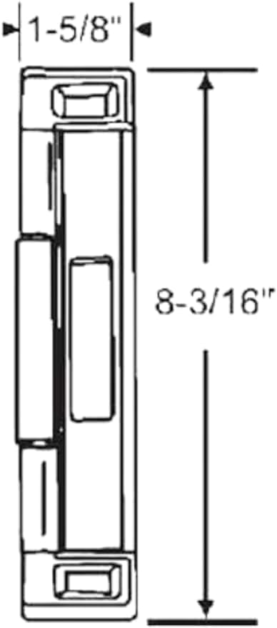 Double Bolt Lock - Sliding Patio Door Locks | Child Proof Sliding Door Lock with Anti Lift Security Lock - Sliding Door Security Fits Most Doors | Lock Replacement for Sliding Door Repair (White)