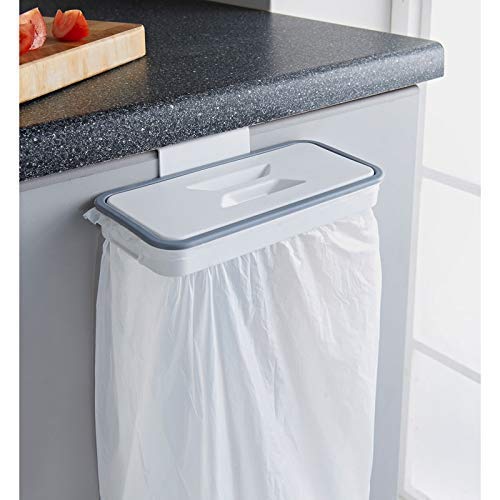 ELISCO Hanging Plastic Kitchen Trash Can Bag Holder,Small Kitchen Trash Can For Garbage In Kitchen Portable Waste Holder Trash Bin (White), Manual-Lift (B09F61SCSP) Amazon Price History, Amazon Price Tracker