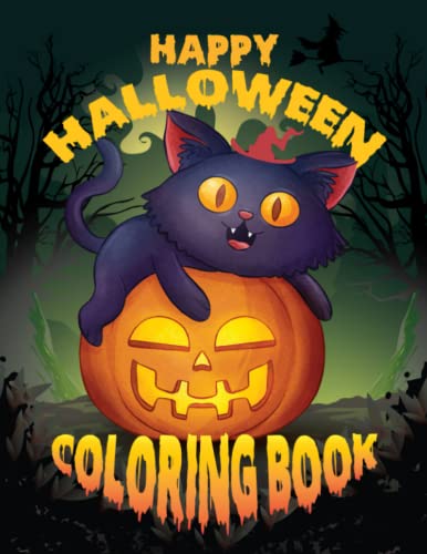 Happy Halloween Coloring Book: With more than 60 plus unique designs to keep a kid busy image 2