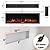 Westinghouse 60 Inch Electric Fireplace Heater, Compatible with Alexa & Google Home, Wall Mount or in-Wall Recessed Fireplace Insert, 24 Hour Timer, Color Changing Flames, 750W/1500W Indoor Heater