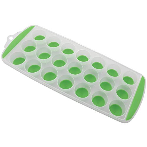 Paity Ice Cube Trays Easy-Release Silicone & Flexible 21 Ice Cube Molds BPA Free for Whiskey, Cocktail, Freezer Stackable Durable Ice Trays