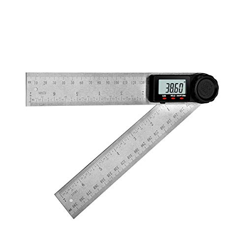 BicycleStore Digital Protractor, 8" 200 mm Stainless Steel Angle Finder Ruler 360 Degree