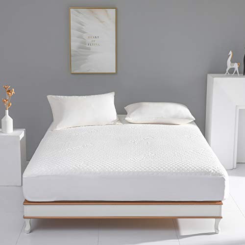 Protector de colchón de bambú de alta densidad para cama individual larga 8