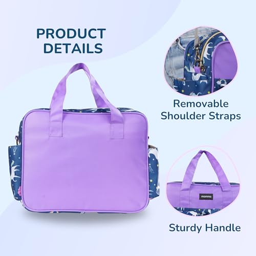 Image of MAMMA Diaper Bag for mothers for travel | Small Baby Bag for mother Travel, 3 ways carry | Mini Diaper Bags for Mom for Travel, Waterproof Baby Diaper Bag for mother carry with 9 months warranty