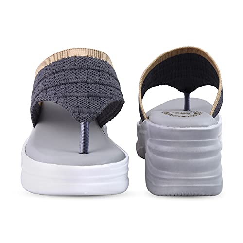 Image of madam glorious women's /girls stylish soft comfortable v shape wedges for women stylish