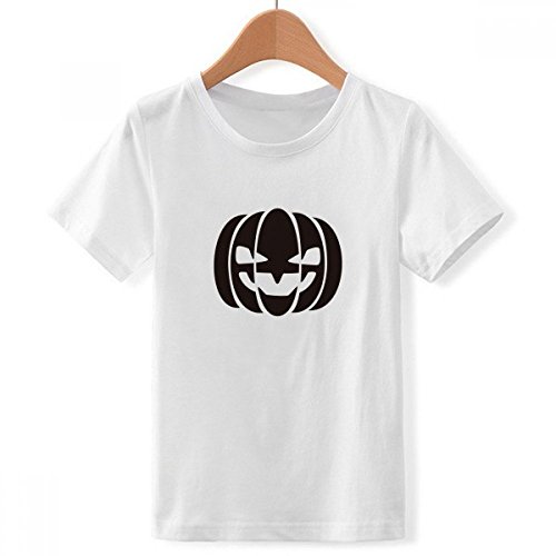 T-shirt d'Halloween citrouille blanc garçon XXX-Grand finitions soignées