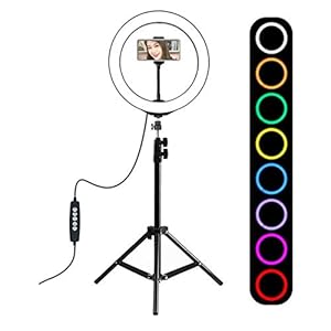 LED-ringlicht, metalen draagbare fotografie LED-ringvullicht met statief, dimbare LED-verlichting voor binnenvullicht, portret, mode, reclamefotografie.