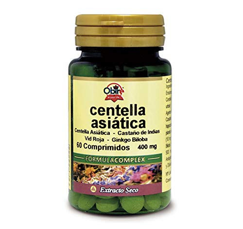 Obire | Centella asiatica (complex) 400 mg | Extracto Seco 60 Comprimidos