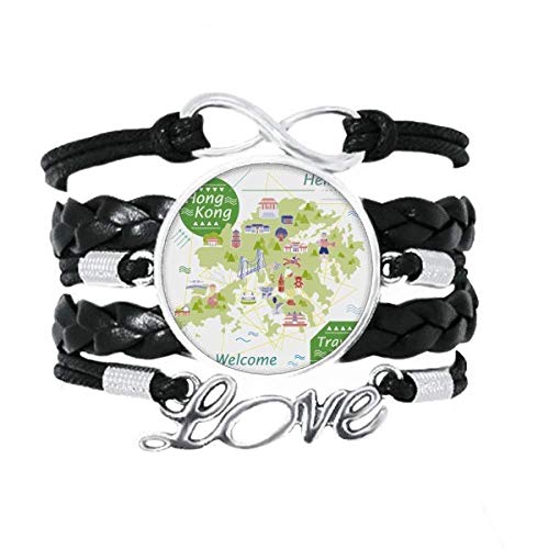 Bracelet Amour Bijoux Cuir le cadeau souvenir idéal pour passionnés de voyage