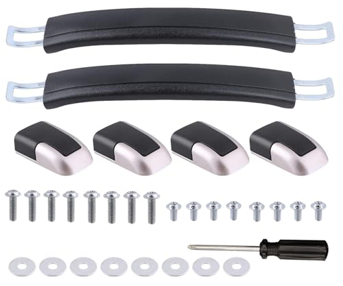 A-xctoe Luggage Replacement Handle Pulls - 8.8 Inches Luggage Handle Suitcase Black Flexible Spare Strap Handle Grip Replacement for Suitcase Luggage Case