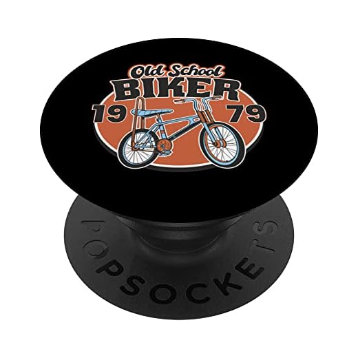 Old School Biker 1979. 44 cumpleaños PopSockets PopGrip Intercambiable