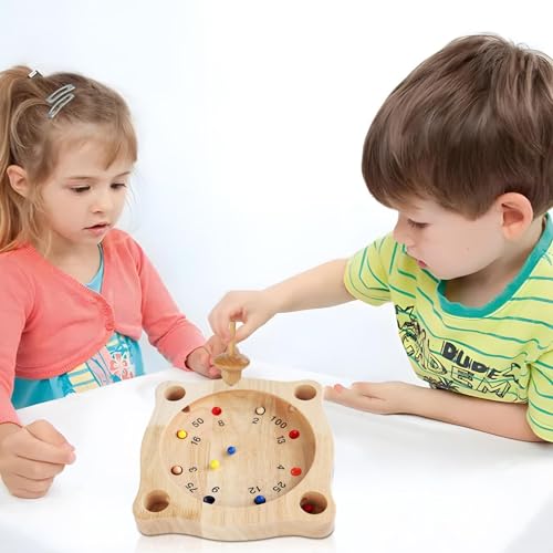 itrimaka Juego de Mesa Chino, Juegos de Madera para la Familia - Brújula de Juguetes de ajedrez de Madera,Juegos educativos Inteligentes, Juguete de interacción Entre Padres e Hijos, diversión
