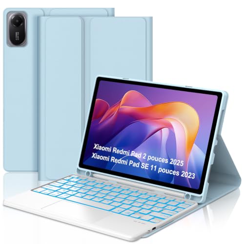 Funda teclado para Redmi Pad 2 11 pulgadas ideal para estudiar y trabajar en cafeterías