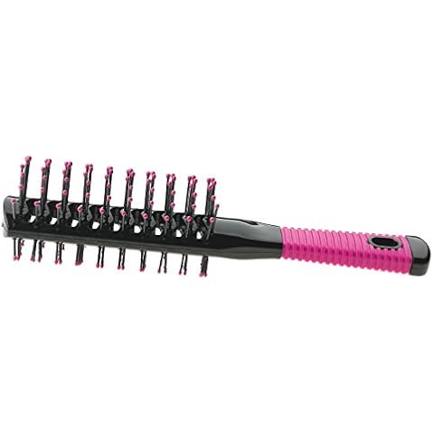 Sibel Double Sided Tunnel Vent Brush - Pink Cover