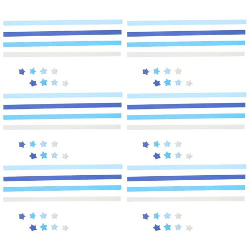 Papier origami étoiles dégradé bleu 4050 bandes pour offrir des vœux