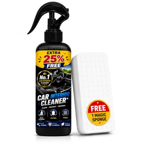Image of Car Interior Cleaning Kit with Seat Cleaner for Leather & Fabric Upholstery, Dashboard, Door Panels & Car Seats, 1