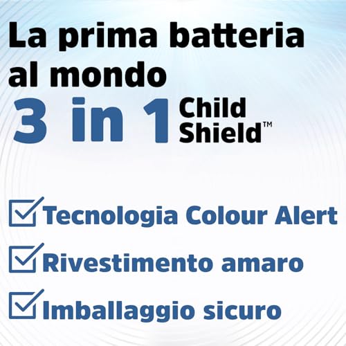 Energizer Ultimate Lithium - Batteria Litio CR2032 (Confezione Da 4) 3V Batterie A Bottone - La Prima Pila 3 In 1 Child Shield Al Mondo - La Technologia Alert - 3