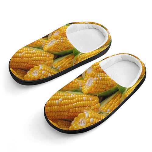 Corn Food Cute Cotton Slippers Anti-slip House Shoe Slipper Indoor Outdoor