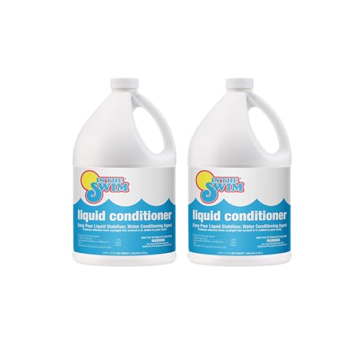 In The Swim Liquid Conditioner – Fast-Dissolving, pH-Neutral Stabilizer for Long-Lasting Water Chemistry Protection - 1 Gallon - 2 Pack