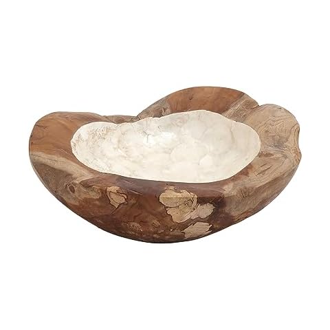Deco 79 Teak Wood Bowl Cover