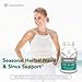 Nasal and Sinus Support with Immune Defense – Promotes Clear Breathing and Respiratory Health, Vitamin C & Glycans Blend for Daily Wellness – Manna-C 60 Capsules, Proprietary Plant-Based Formula